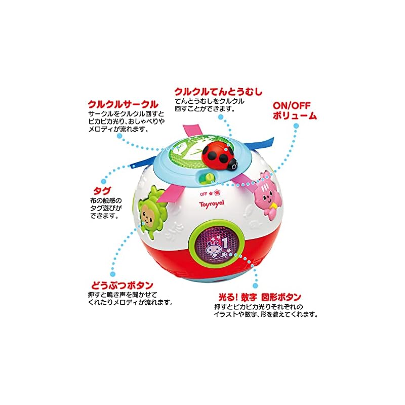 Toy Royal Chase Rolling Ball (Educational Toy/Finger Play) Shiny Light-Up Toy (Sound/Talking) Sound-Making Toy for Babies