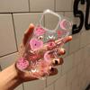 Pink Moon Heart Aesthetic Trendy Clear Phone Case Cover for iPhone 17 16 11 12 13 14 15 Pro Max Plus XR XS 7 8 Plus 17 Air Funda