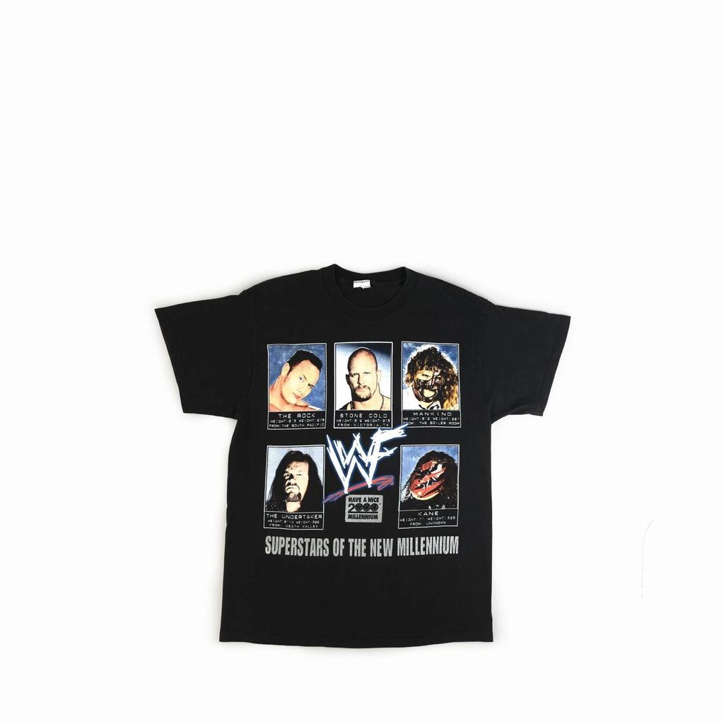 Vintage 2000 WWF Stone Cold Kane Rock Undertaker Tee Shirt