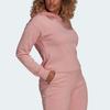Adidas Originals Sweatshirts Women's Pink Hooded Moderate Regular HE6884