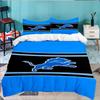 Lions Team 3pcs Bedding Set,Including 1pc Duvet Cover And 2pcs Pillowcases Perfect Gift for Christmas,Ideal for Bedroom, Dormitory