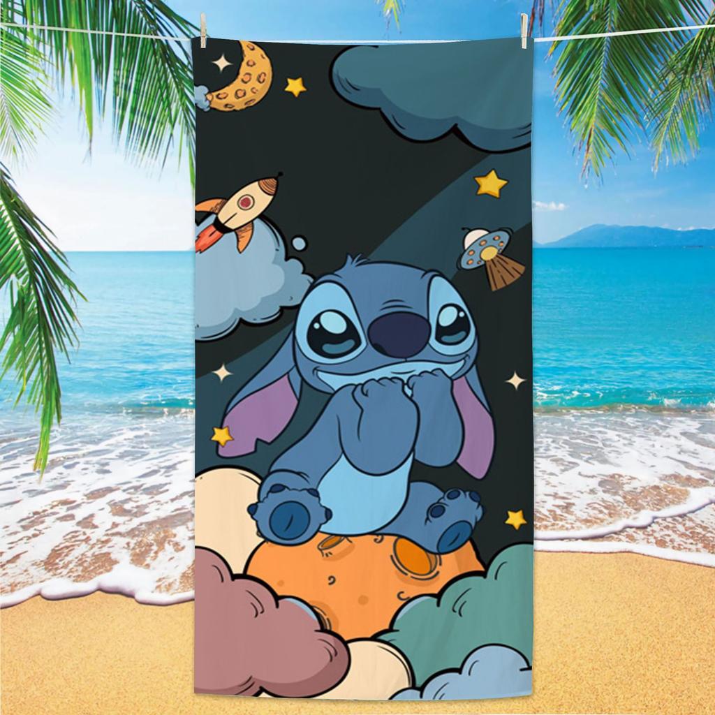 Popular Beach Towels Children'S Cartoon Quick-Drying Beach Towels Microfiber Digital Printing Bath Towels