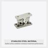 Universal Door Stopper Lock Stainless Steel Double Roller Catch Spring Loaded Door Lock  Boat Doors