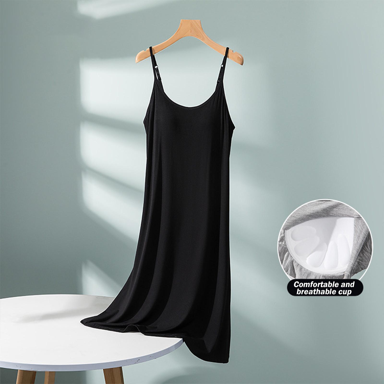 

Женское летнее платье свободного покроя для пляжного отдыха, повседневное платье-жилет с глубоким V-образным вырезом, элегантное платье-рубашка L чёрный