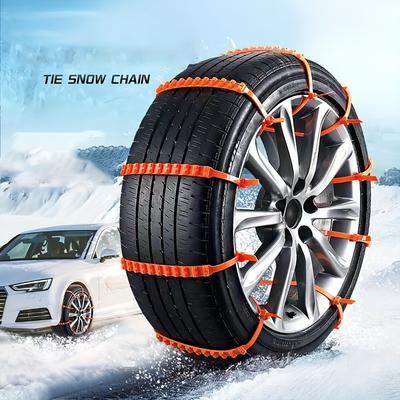 12 Stück Schneeketten, Auto-Kabel-Reifen Wiederverwendbare Anti-Rutsch-Schlammketten Schneeketten für Autos LKW SUV Reifen Notfallfahren