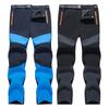 Men's Thickened Ski Pants: Fleece-Lined, Windproof, Water-Repellent, Plus Sizes for Autumn/Winter Mountaineering