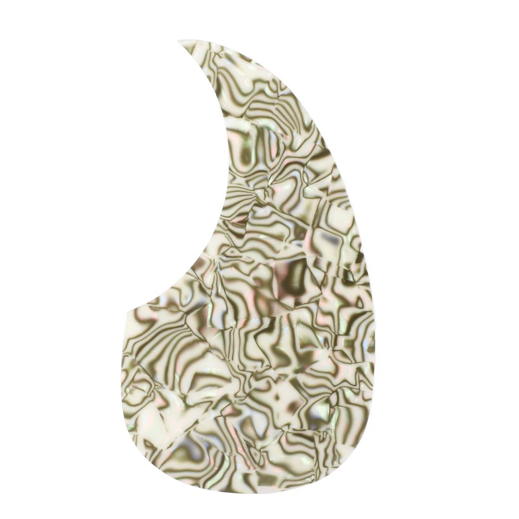 Guitar Pickguard Light Colored Shell Color Anti Scratch Decorative Acoustic Guitar Guard 128mm