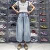 Women's Summer Wide-Leg Jeans: Loose Fit, Large Size, Pear-Shaped Friendly, Slimming Hip-Covering, All-Match Straight Pants
