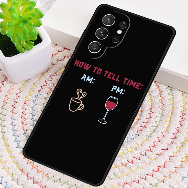 Coffee Wine Cup Phone Case for Samsung Galaxy note 10 pro S26 Ultra S23 S24 FE S25 S21 S22 PLUS shockproof Cove