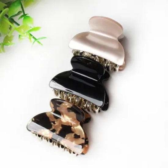 3pack Hair Clip Daisy Acrylic Plastic Small Hair Claw For Women Girls Fashion Gold Crab For Hair Tins Clamps Hair Accessories