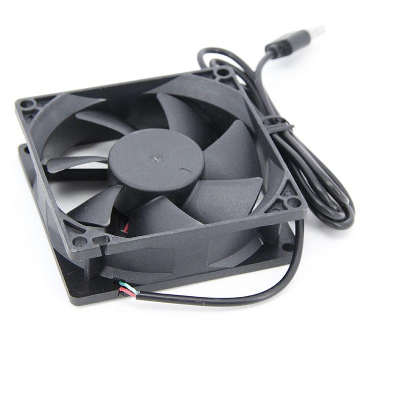 8cm 8025 80x80x25mm 5V USB Cable Power Cooling Case Fan Brushless For Receiver Router
