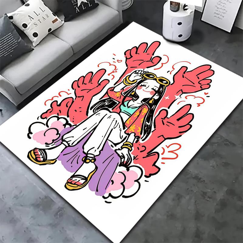 One Piece Boa Hancock Carpet Rug For Living Room Bedroom Home Sofa Decoration Kids Play Nonslip Floor Mat