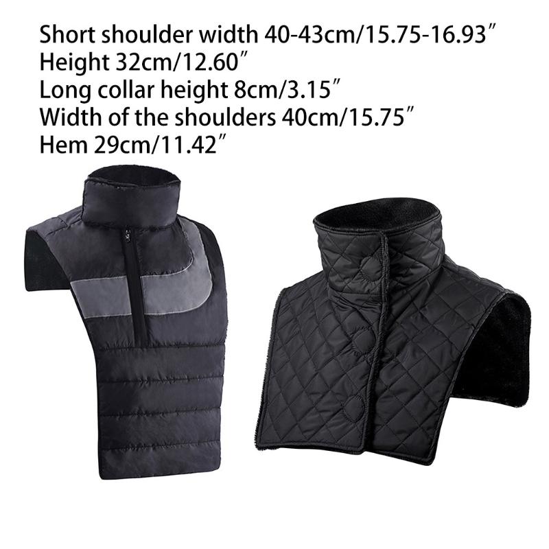 Elder Gift Water Repellent Scarf Skiing Vest Wrap for Neck and Shoulder Back Winter Neck Warmer Outdoor Hikers Elder