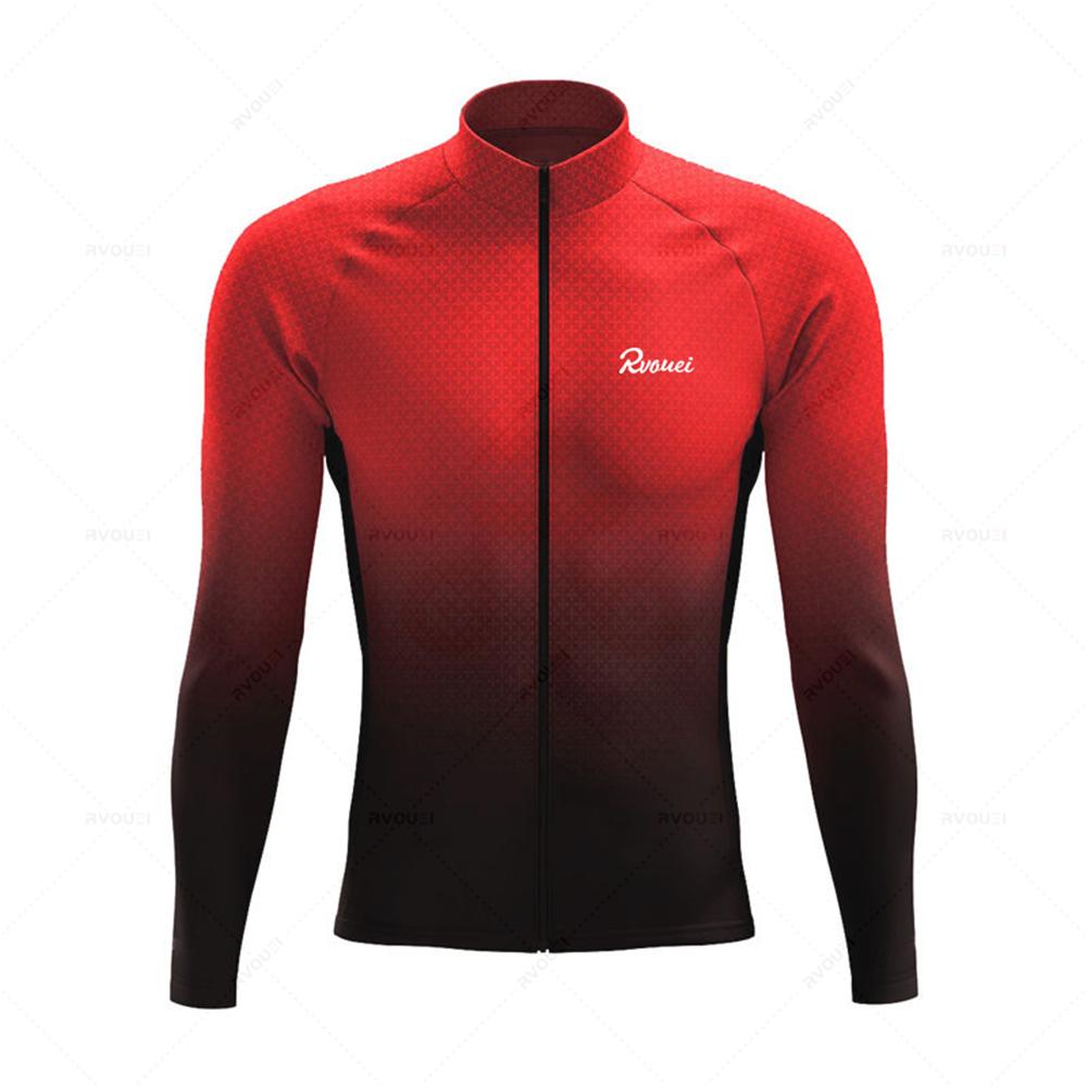 Rvouei Pro Team 2026 Spring and Fall Mens Long Sleeve Cycling Sets Bicycle Clothing Mountain Bike Clothes Suits Ropa Ciclismo