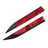 2Set Car Emblem Side Blade Stickers Decorative Fender Badge For KIA Sportage Ceed Sorento Cerato Optima Picanto Rio Soul K3 K5