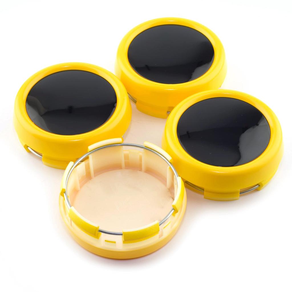 Rhinotuning Cache Central 79mm 73mm Cache Central de Roue Jaune