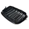 2PCS Bumper Kidney Grille Front Grill Double Slat Line For BMW X5 X6 E70 E71 2008-2013 Car Styling Gloss Black Racing Grills