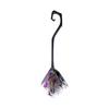 Witch Broomstick Prop with Mesh Netting and Curved Handle for Costume Party