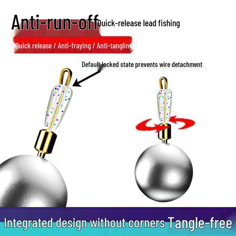 New Style Anti-Drift Quick-Connect Running Lead Anti-Tangle Sinkers