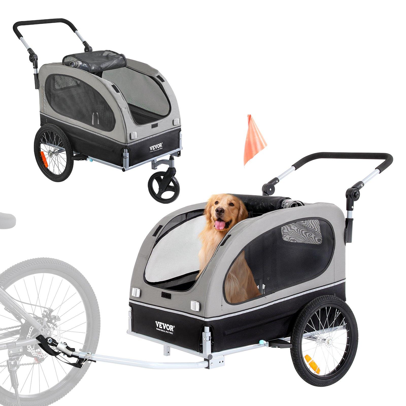 VEVOR Dog Bike Trailer, Supports up