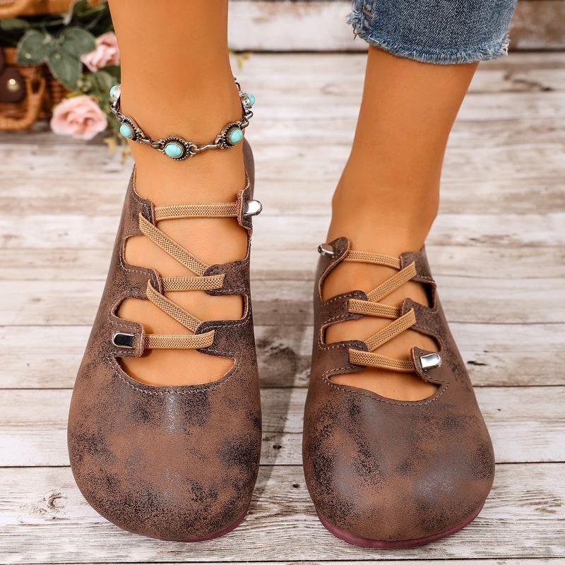 Suede Flat Shoes Autumn New Round Toe Shallow Mouth Slip-on Soft Sole Anti-slip Wear-resistant Low-top Single Shoes