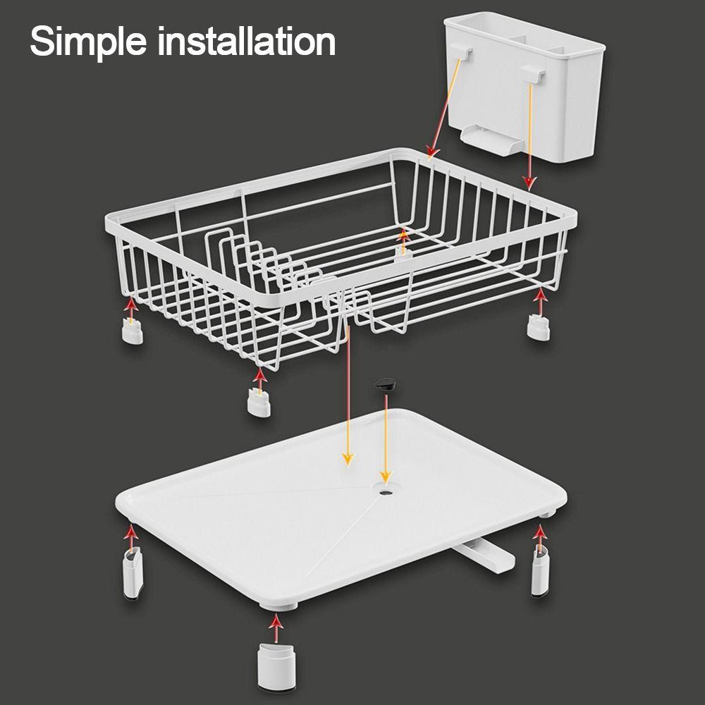 Großer Geschirrabtropfständer mit automatischer Trocknung Geschirrständer Neuer Küchenarbeitsplattenständer