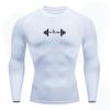 Men's Compression Shirt Gym Workout Sport Quick Dry Tight TShirts Outdoor Training Fitness Elasticity Tops Tee Summer Male