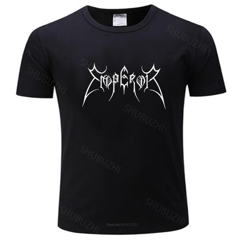 Mens Short Sleeve T Shirt Norway Band Emperor T Shirts Men Fashion Cotton Black Metal T-shirt Fashion Tee-shirt Male Summer