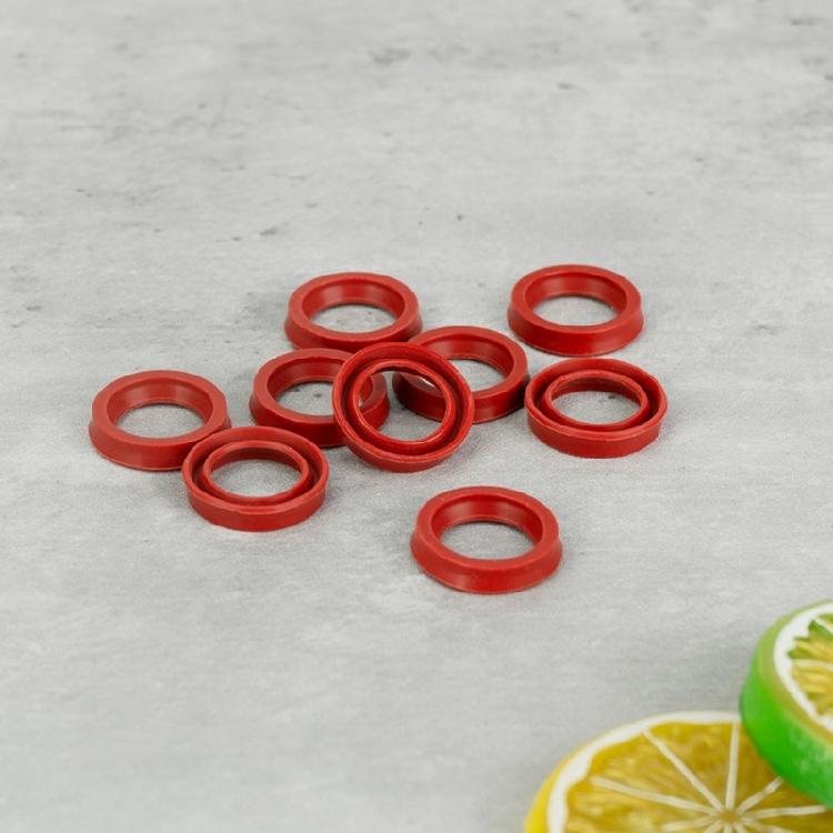 10 Stück Kaffeemaschinen Dichtringe Silikon Ersatzdichtungen für Espressomaschine Küchengeräte Teile