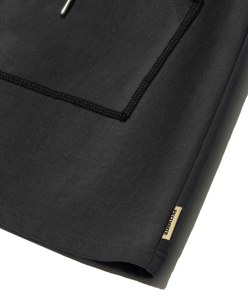 Peace Maker Pocket Sweat Mini Skirt (Charcoal)