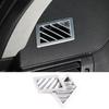 Fit For BMW X3 2006-2010 Matte Silver Dashboard Upper Air Outlet Vent Trim 2PCS