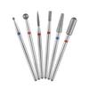 6pcs Nail Dill Bits Diamond Milling Cutter for Manicure 3/32" Burr Electric Nail File Cuticle Remover Tool