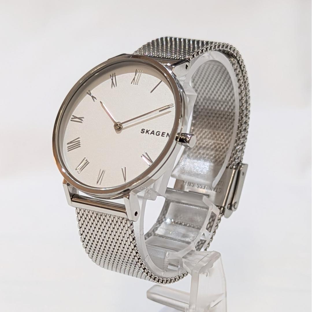 Used SKAGEN HALD Battery Replaced Ladies Good Condition Silver