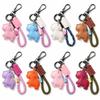 Cartoon Pu Sheep Keychain Wrist Strap Goat Car Keychain Cute Car Key Ring  Year of The Horse