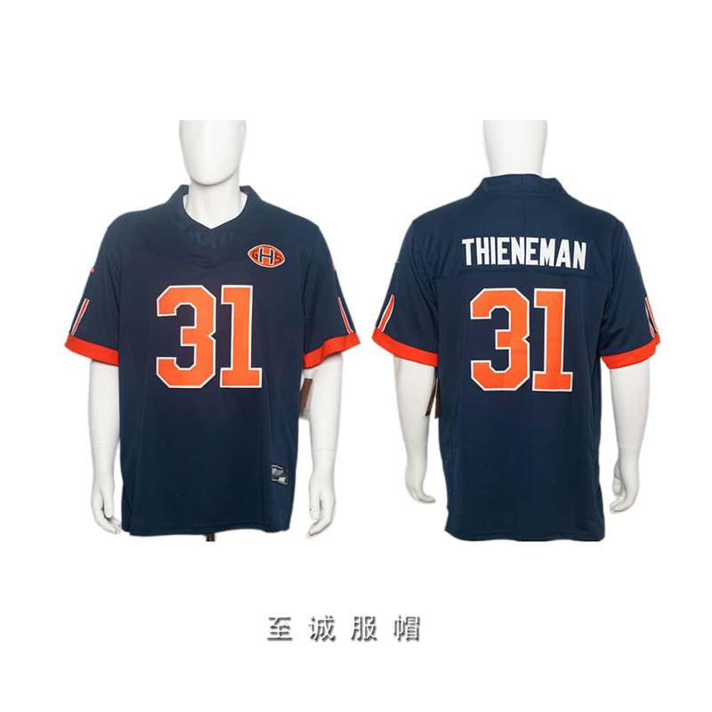 Chicago Bears Jersey de Fútbol Retro Vintage para Hombre Algodón Bordado Mezcla Ropa Deportiva para Aficionados