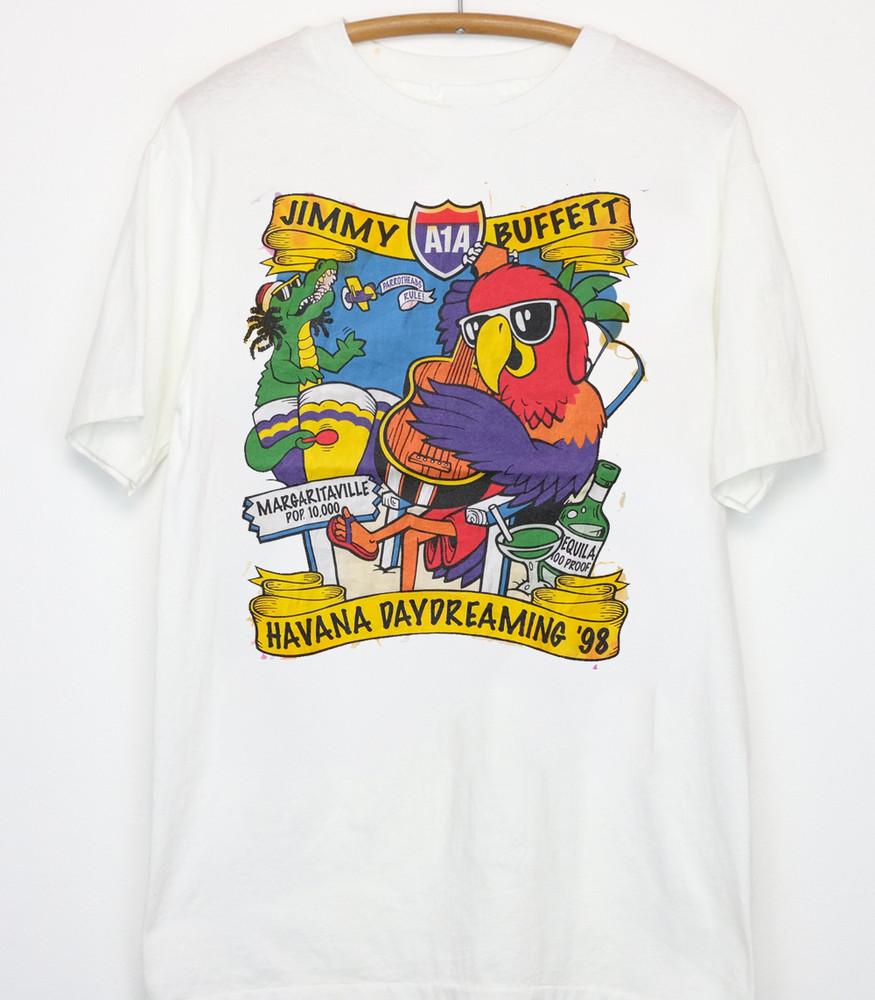 Jimmy Buffett Tour T-shirt short sleeve white All Sizes S to 5XL Unisex T-Shirt M