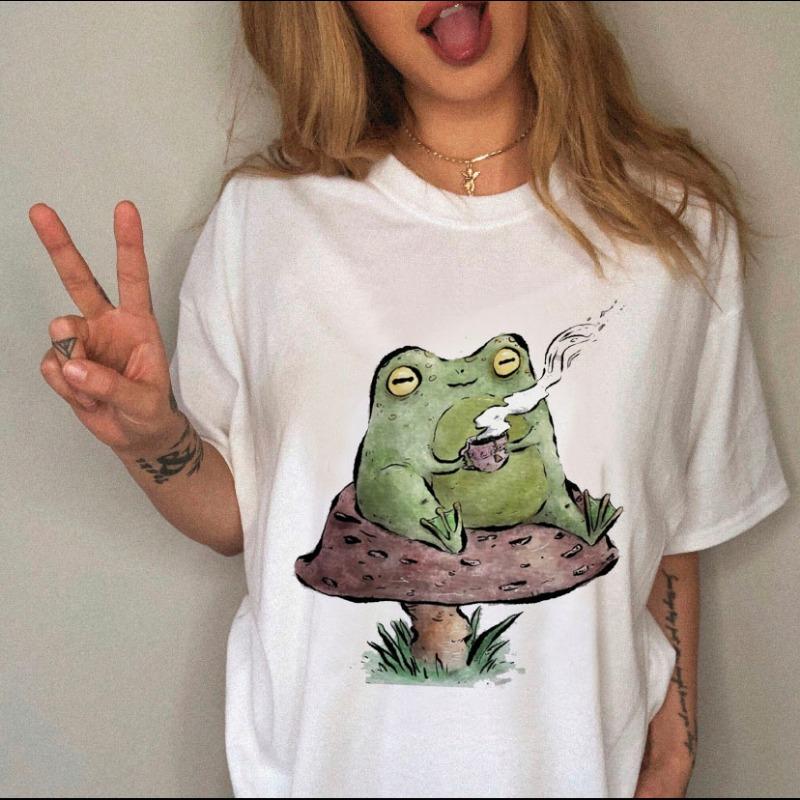 

Клубничное Таро Милая женская футболка Модные футболки Женская одежда с коротким рукавом и рисунком из мультфильмов 3D-принт Топы с круглым вырезом Графические футболки 6XL