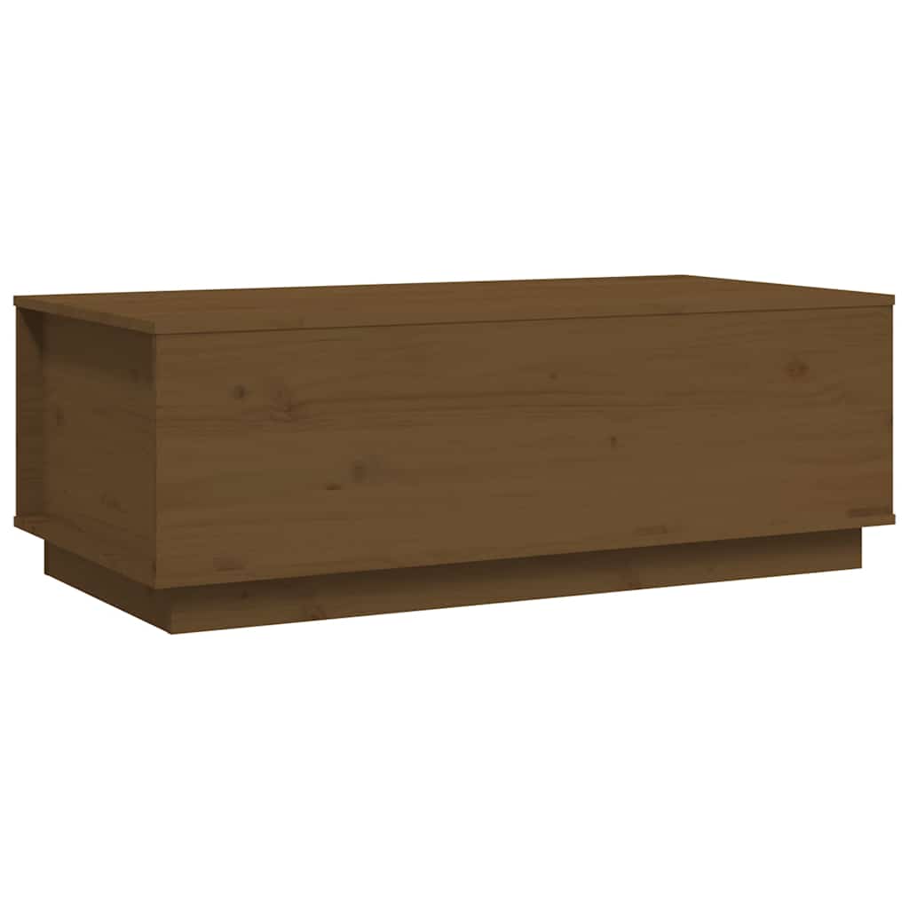Coffee Table Honey Brown 100x50x35 Cm Solid Pine Wood
