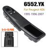 For Peugeot 406 1995 1996 2007 Front Left Electric Power Mirror Window Switch Lifter Control Regulator Button Car Accessories