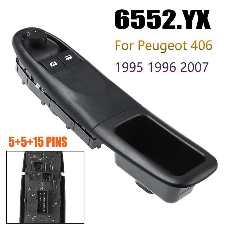 For Peugeot 406 1995 1996 2007 Front Left Electric Power Mirror Window Switch Lifter Control Regulator Button Car Accessories