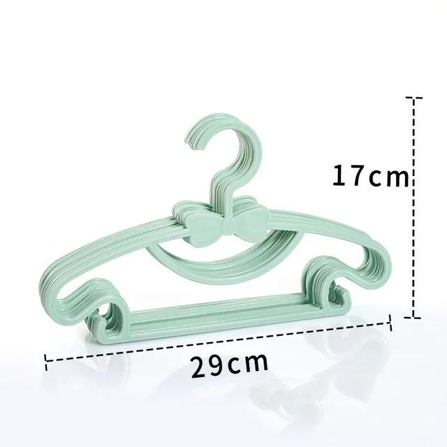 10pcs Baby Clothes Hanger Racks Kids Cloth Hanger Drying Racks Non-slip Pant Coat Clothing Organizer Portable Display Hangers