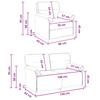 Sofa Set 2 pcs. Pink Fabric