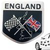 Union Jack Flag Emblem Sticker,England UK Flag Alloy Emblem Badge - Elizabeth II Anniversary