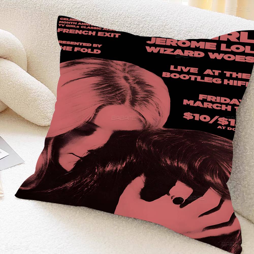 T-Tv Girl Who Really Cares Cushion Cover Decorative Pillow Sofa Home Decor Case Pillow Cases
