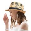 Coconut trees pattern Jazz Hat Breathable Beach Cap Fashion Sunbonnet  Men
