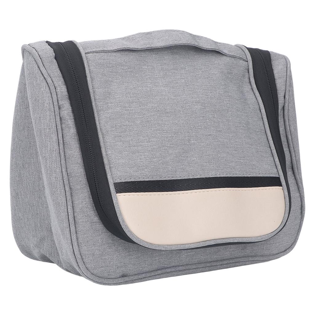 Toiletry Bag Portable Multifunctional Waterproof Large Capacity Cosmetics Organizer for Travel Business Trip Gray