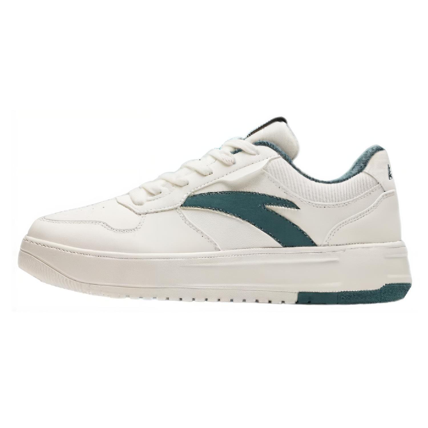 

New Anta Slip Resistant Low Top Skateboard Shoes Men s White Green 112418016-1 40