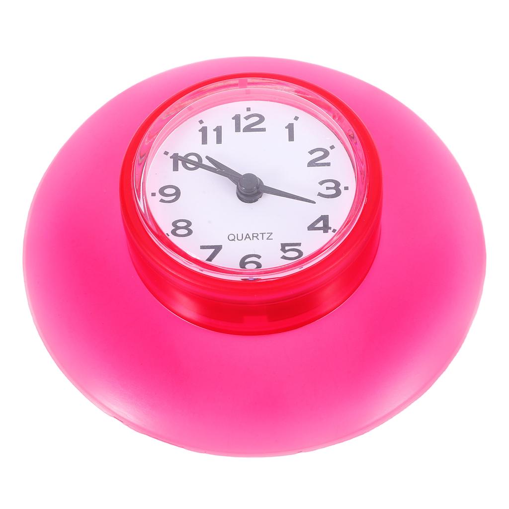 Suction Cup Bathroom Clock Waterproof Fog Resistant Mirror Display Clear Time Reading for Shower Wall Mounted Silent Timer