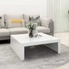  Salongbord, hvitt, 100x100x35 cm, trebasert materiale