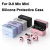 Colorful Silicone Cover For DJI MIC Mini Microphone Charging Case Dustproof Protective Cover Quick Release Skin Shell Accssories